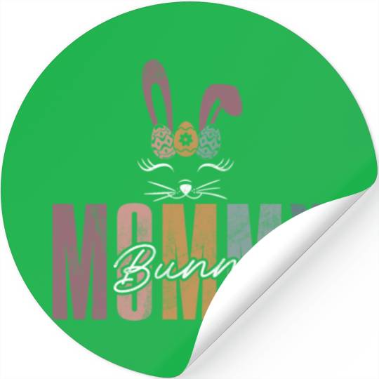 Happy Easter Motif Easter Eggs Funny Easter Bunny Stickers