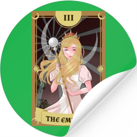 Anime Tarot Card The Empress Stickers