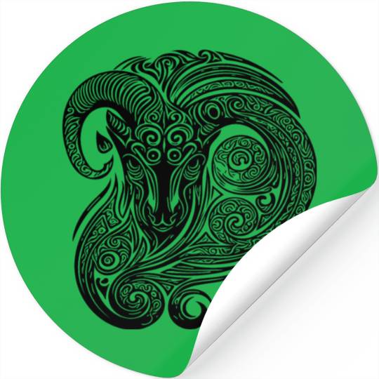 Elegant Capricorn Vintage T Tattoo Stickers