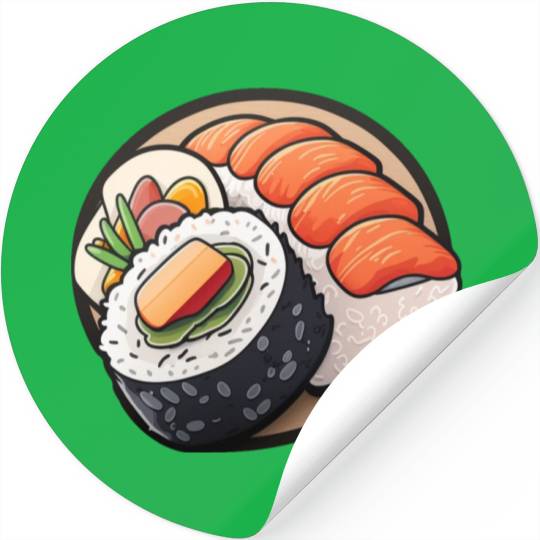 Colourful sushi Stickers