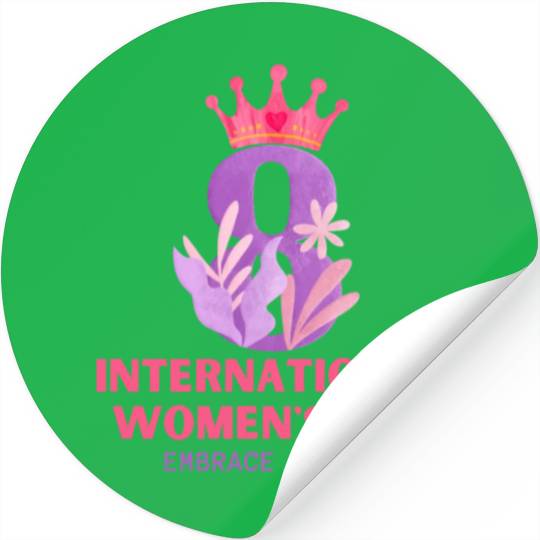 International Women's Day Embrace Equity 2023 Stickers