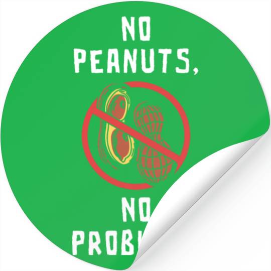 No Peanuts No Problems Peanut Allergic Stickers