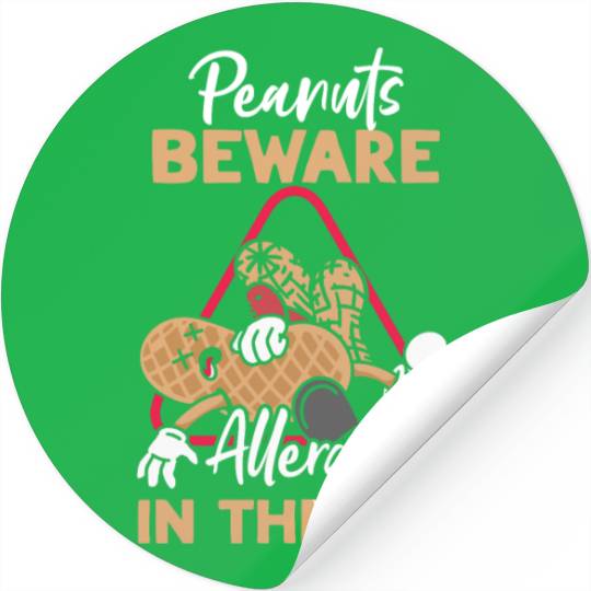 Peanuts Beware Allergy In The Air Peanut Allergic Stickers