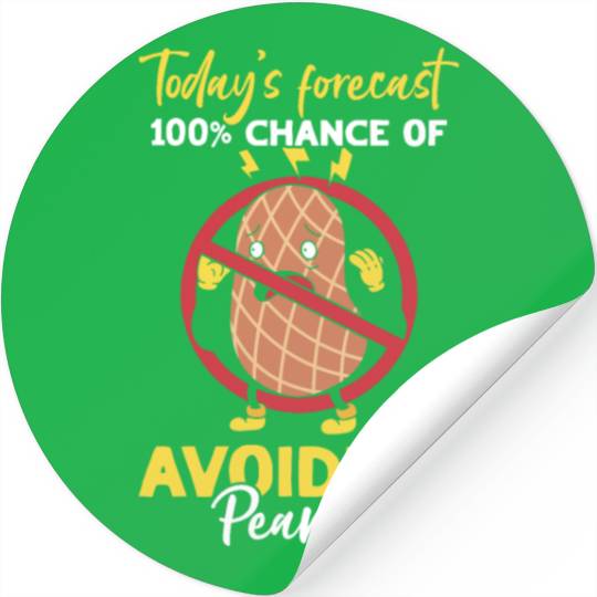 Today's Forecast 100% Chance Of Avoiding Peanuts Stickers