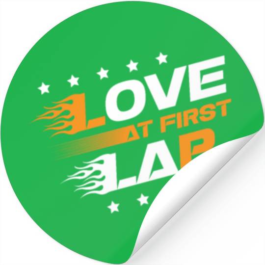 Love At First Lap Car Racing Motorcycle Motorsport Stickers