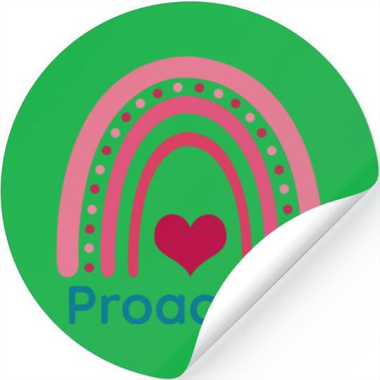 Proactive Viva Magenta Boho Rainbow Stickers