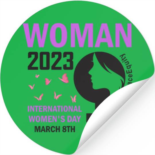 International Women's Day 2023 Embrace Equity Stickers