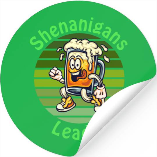 Shenanigans Leader Funny For St.Patrick Day Stickers