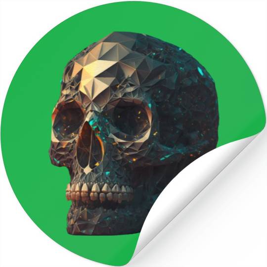 crystal skull Stickers