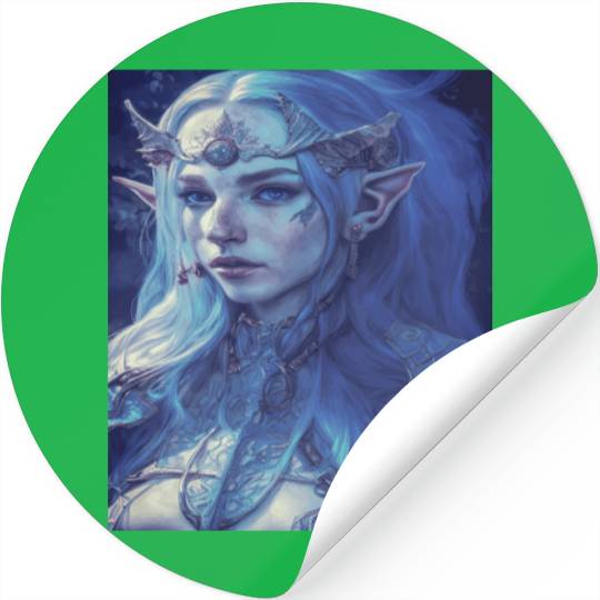 Fairy elf woman fantasy mysticism magic mythical j Stickers