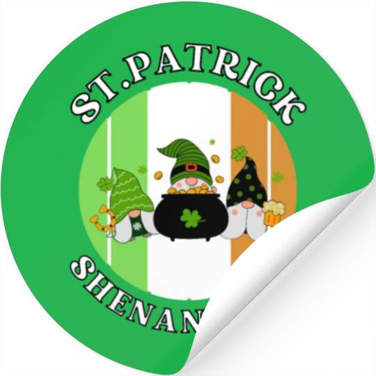 ST PATRICK shenanigans funny St. patty's Stickers