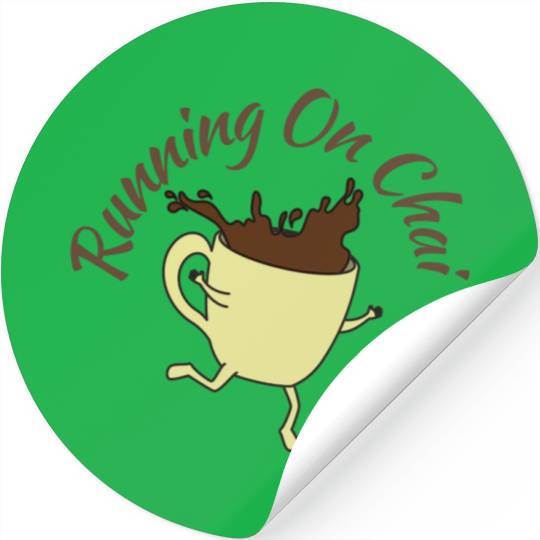 Running On Chai Stickers