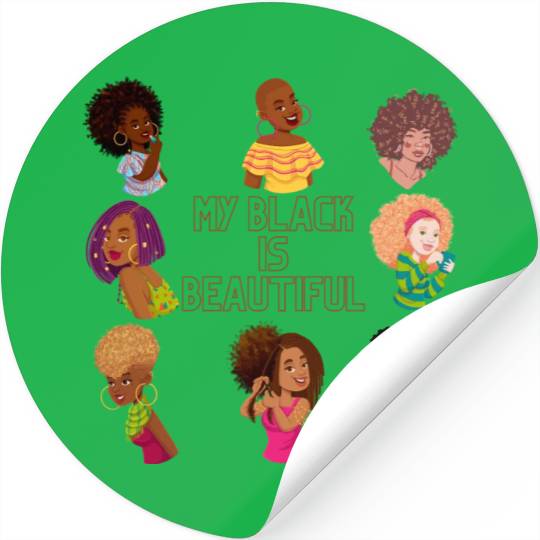 My Black Is Beautiful Stickers