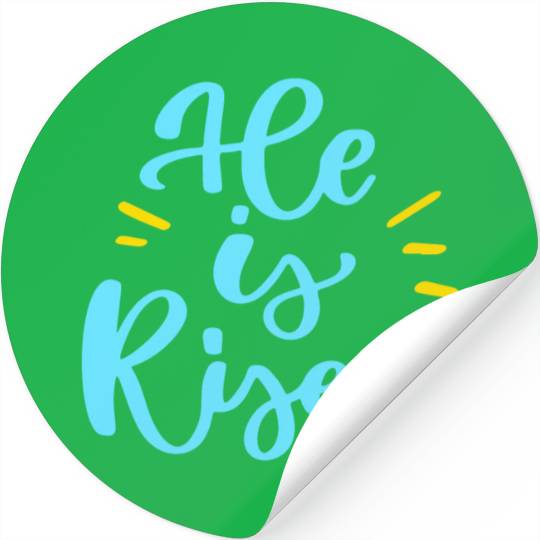 He Is Risen Religious Easter Stickers