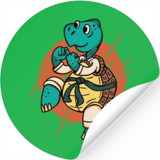 Karate turtle Stickers