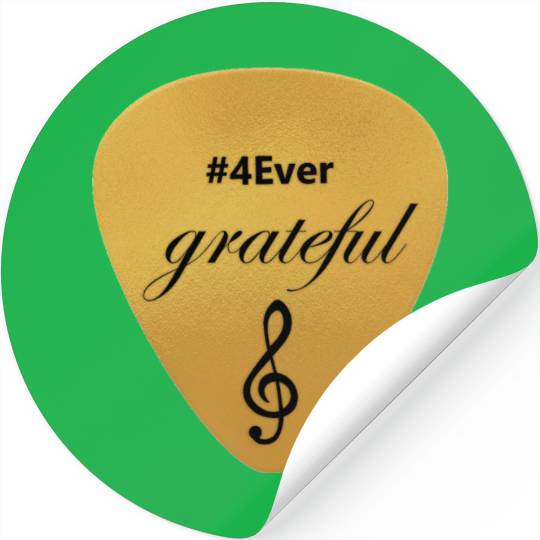 GRATEFUL GUITAR PIC Stickers