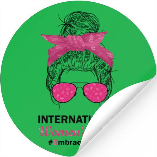International Women's Day 2023 Embrace Equity Stickers