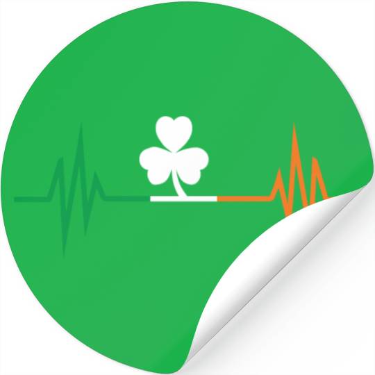 Happy St. Patrick's Day proud irish frequency Stickers
