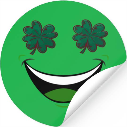 Smile Face St Patricks Day You Are My Lucky Charm Stickers