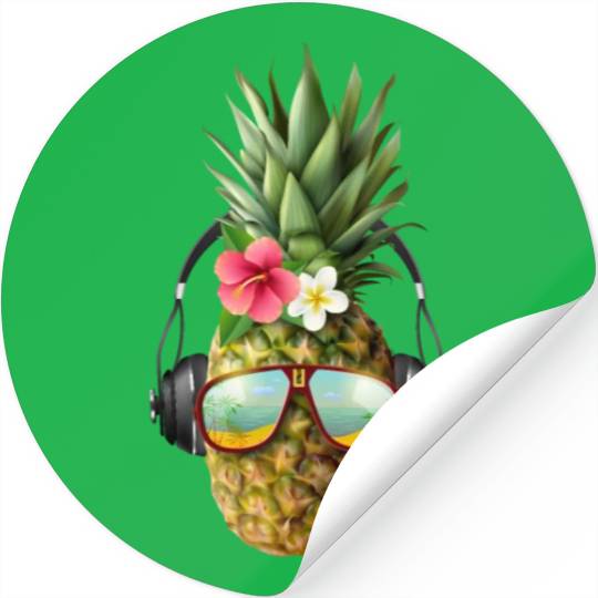 realistic pineapple concept Stickers