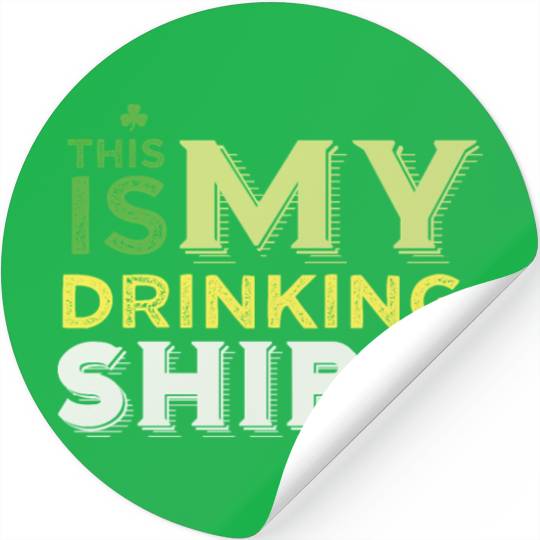 This Is my Drinking Stickers St Patrick Day