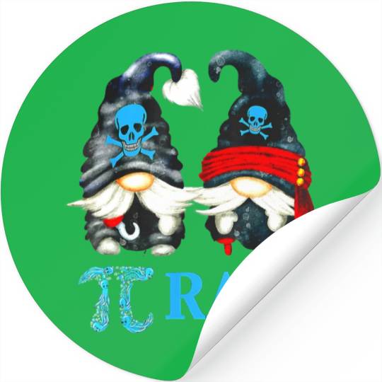 Funny Pirate Gnome Octopus Pi Day Symbol For Math Stickers