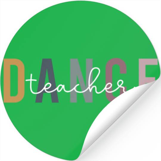 Dance Teacher Retro Stickers Ballet Dance