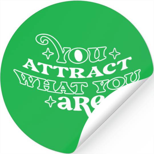 Law of Attraction Typography Manifest Quote Stickers