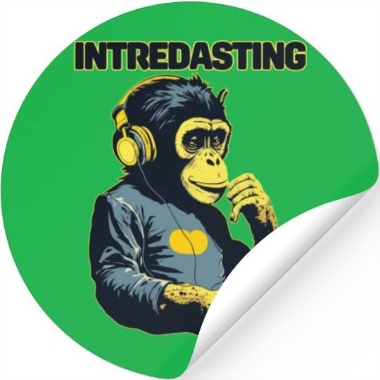 Intredasting Beats - Interesting Monkey Ape Stickers