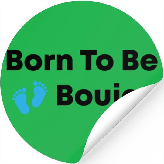 Born To Be Boujee Kids Peach Raglan Stickers