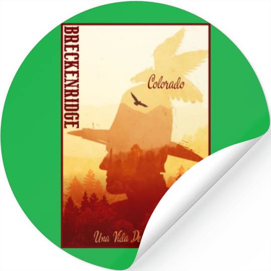 Breckenridge Colorado wild west town Stickers