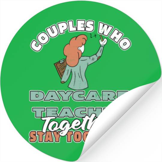 Daycare Teacher Couple Stickers