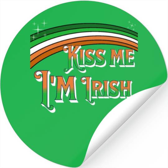 Kiss me Im Irish - Saint Patricks day Paddy's Day Stickers
