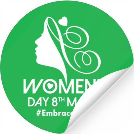 International Women's Day 8 March IWD Embrace Stickers