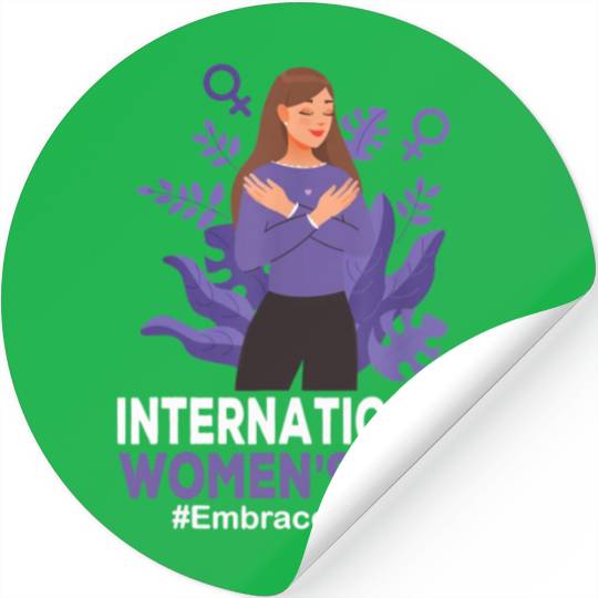 International Women's Day 2023 8 March IWD Embrace Stickers