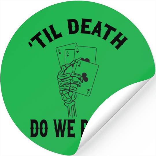 Bachelorette Party Groom Or Die Playing Cards Stickers