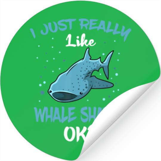 Whale Shark Lover Giant Fish Largest Sea Animal Stickers