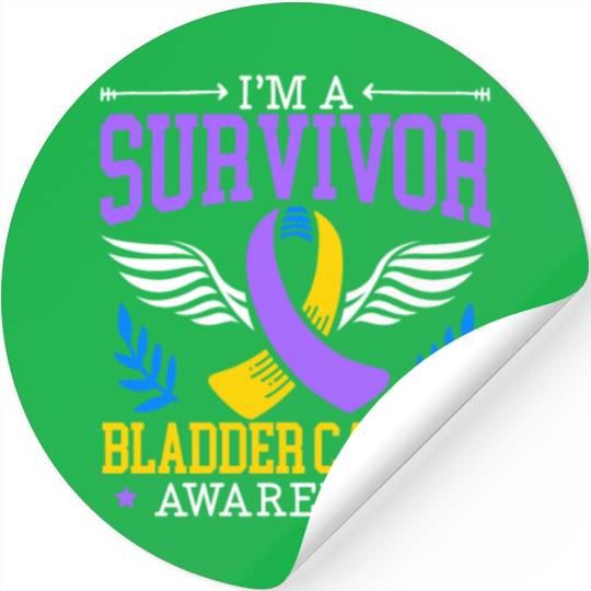 Bladder Cancer Survivor Bladder Cancer Awareness Stickers