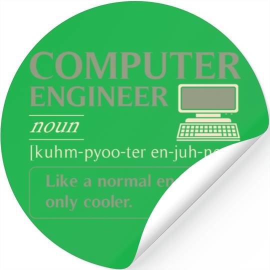 Computer Engineer definition Stickers