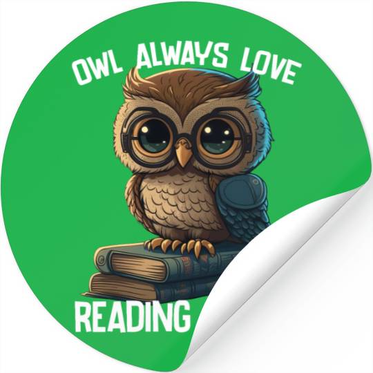 Owl Always Love Reading Books Stickers