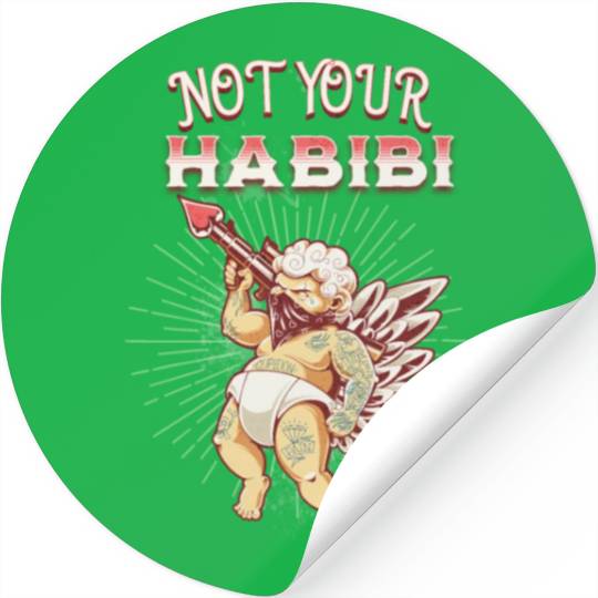 Not Your Habibi happy Classic Retro Essential Stickers