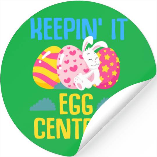 Easter Rabbit Easter Bunny Flowers Eggs Stickers