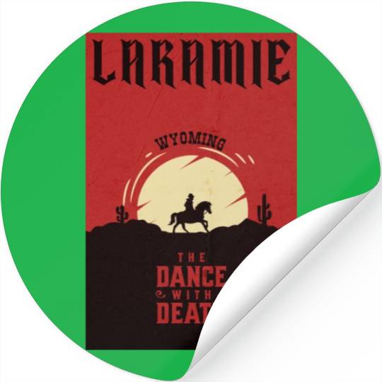 Laramie Wyoming wild west town Stickers
