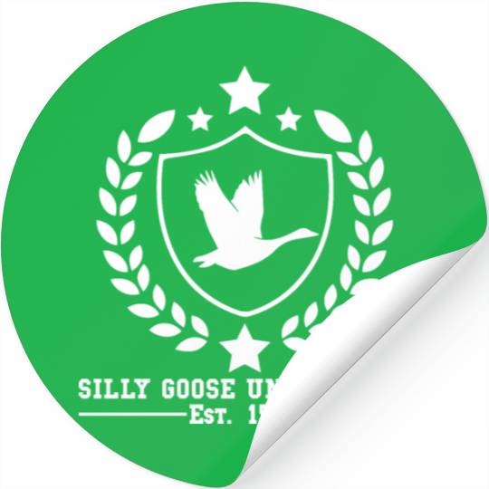 Silly Goose University Established 1576 Goose Stickers