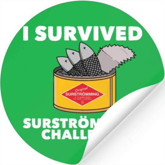 I Survived Surstromming Swedish Food Surstrommings Stickers