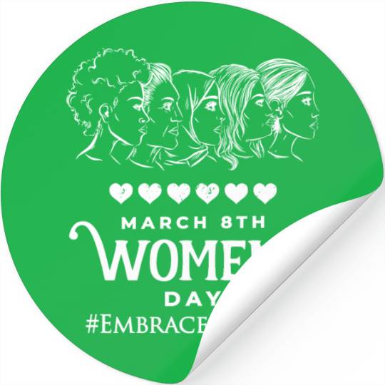 International Women's Day Embrace Equity 2023 Stickers
