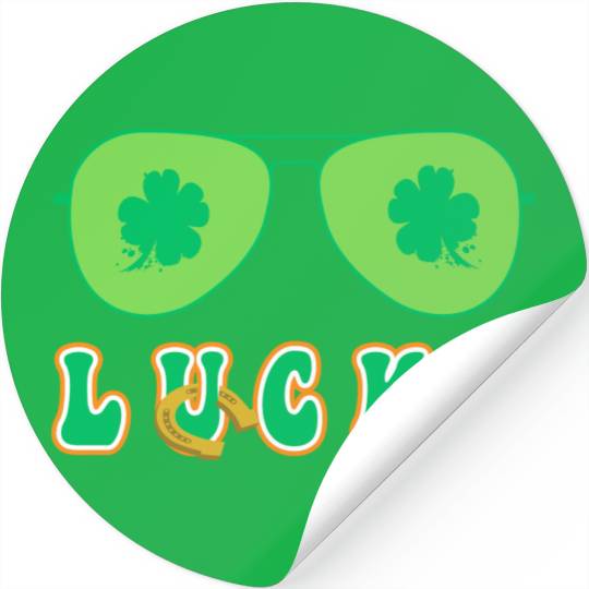 Lucky Shamrock St. Patrick's Day Saint Paddy's Stickers