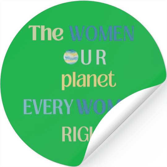 Embrace Equity Happy Women's Day Stickers