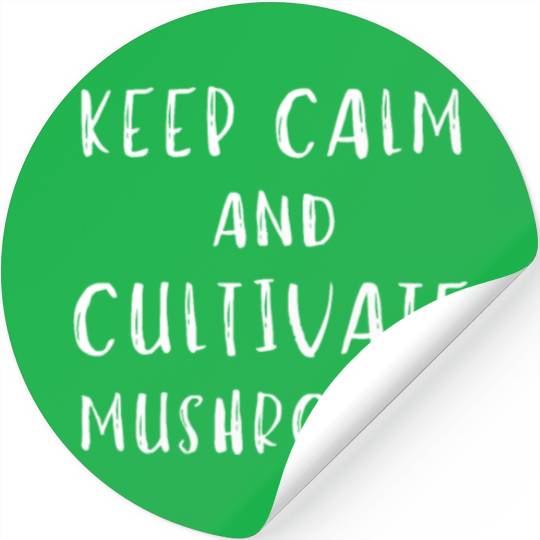 Mushroom Cultivation Farmer Stickers