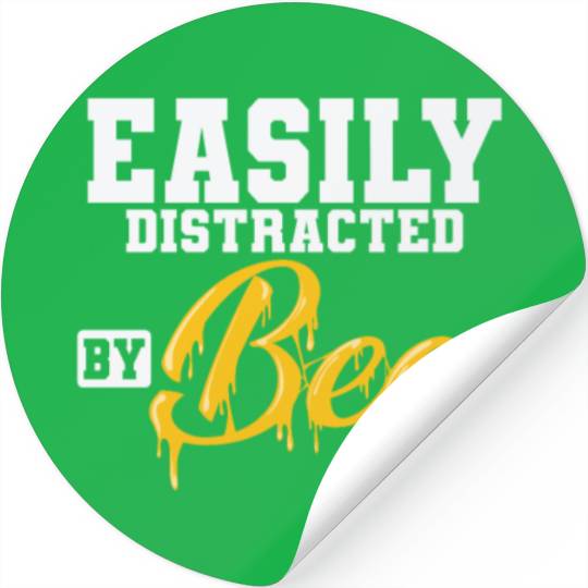 Beekeeper Honey Easily Distracted by Bees Stickers